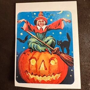 6/$12 🎃 Vintage Halloween Postcard Sticker
